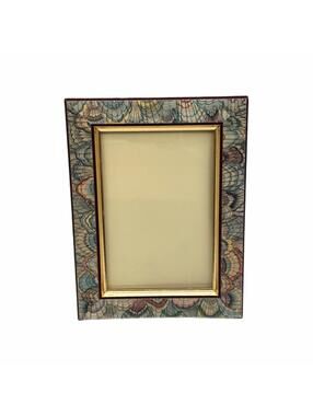 Vintage CBK, Ltd. Marbled Paper Colorful Picture Frame – 3.75x5.25-Inch Photo